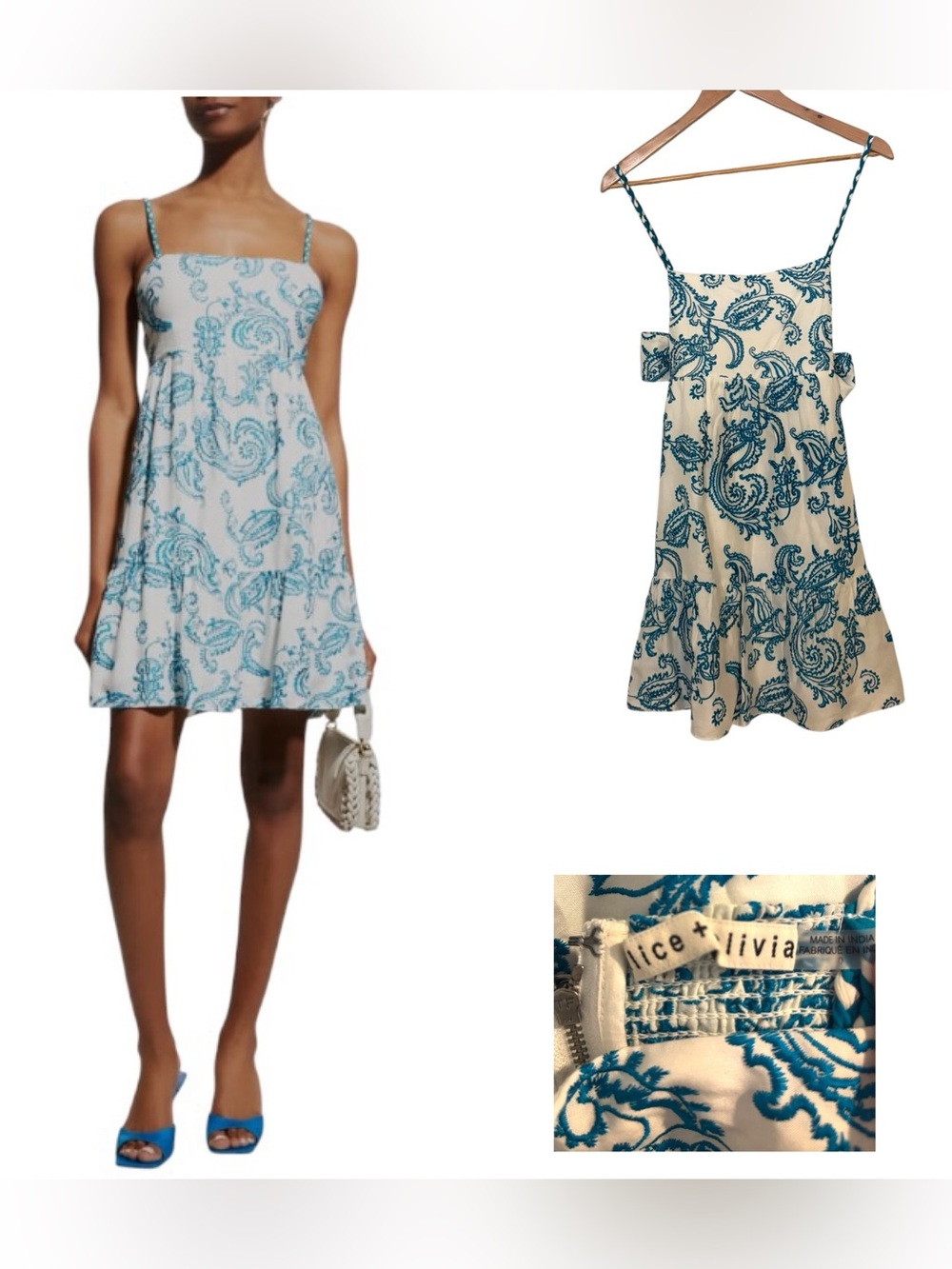Alice + Olivia Khira Embroidered Tiered Mini Dress